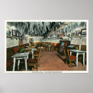 Poster Vue intérieure du gril de caverne