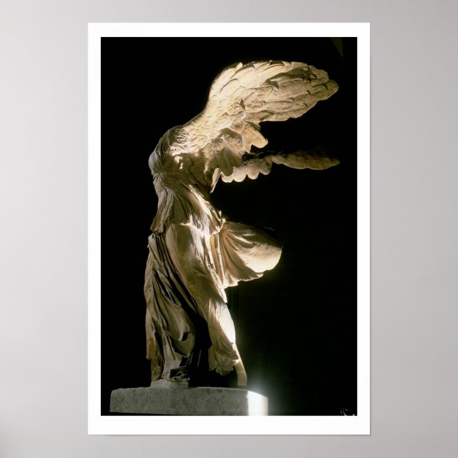 Poster Vue latérale de la Victoire de Samothrace (Parian  (Devant)