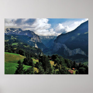 Poster Vue Lauterbrunnen