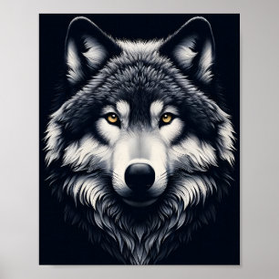 Poster Vue majestueuse du loup