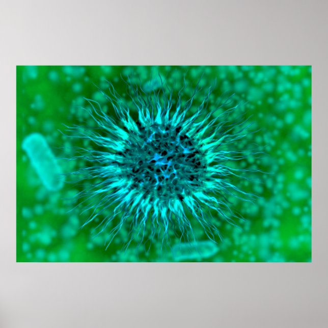 Poster Vue Microscopique Des Dendrimers 3 (Devant)