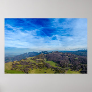 Poster vue montagne de léoncel