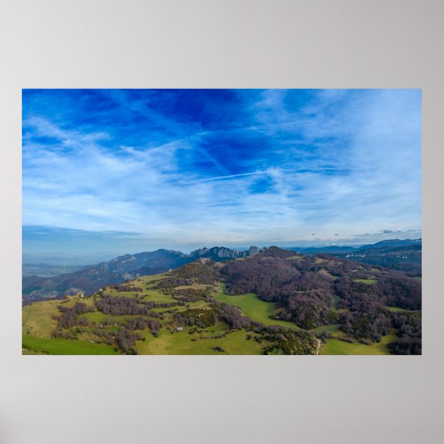 Poster vue montagne de léoncel (Devant)