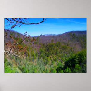 Poster Vue Montagnes Blue Ridge