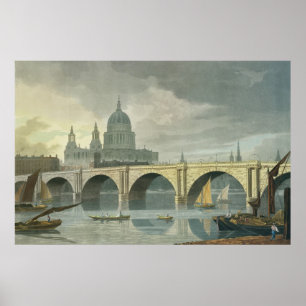 Poster Vue occidentale du sud de cathédrale de St Pauls