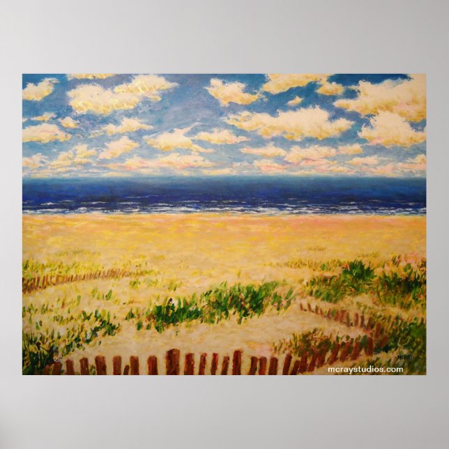 Poster Vue océanique (Devant)