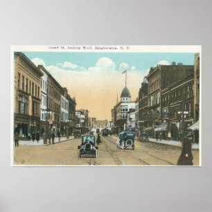 Poster Vue ouest de la rue Court
