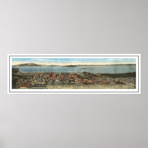 Poster Vue panoramique de l'expo Pacifique de casserole -