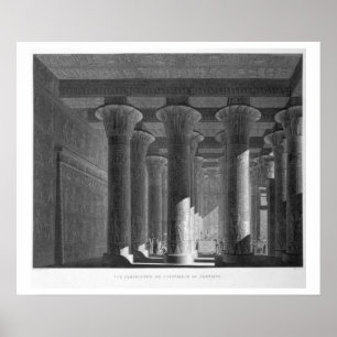 Poster Vue panoramique de l'intérieur du portique, Esne (