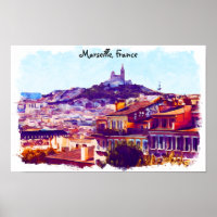 Vue panoramique de Marseille France