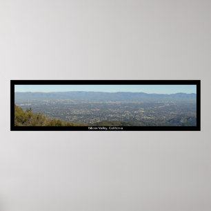Poster Vue panoramique Silicon Valley Imprimer
