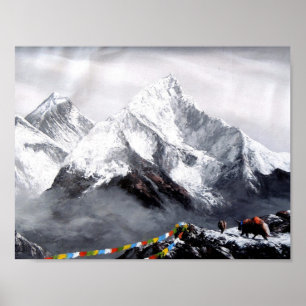 Poster Vue Panoramique Sur Everest Mountain