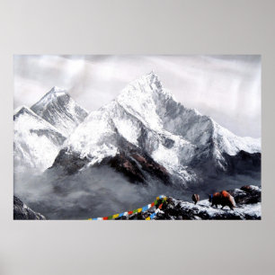 Poster Vue Panoramique Sur Everest Mountain