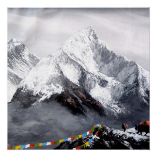 Poster Vue Panoramique Sur Everest Mountain