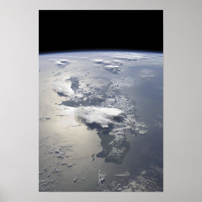 Poster Vue panoramique sur l'île d'Hispaniola (Devant)