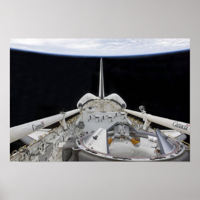 Poster Vue partielle de la navette spatiale (Devant)