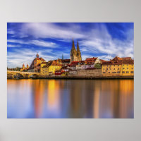 Vue pittoresque du fleuve Regensburg