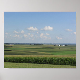 Poster Vue pittoresque d'une ferme Amish dans le Wisconsi