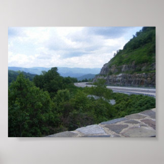 Poster Vue pittoresque sur le mont Smoky