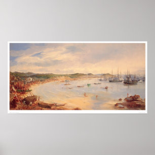 Poster Vue port de San Francisco, la Californie (0575A)