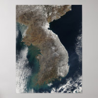 Vue satellite de la chute de neige
