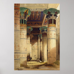 Poster Vue sous le Grand Portico, Philae