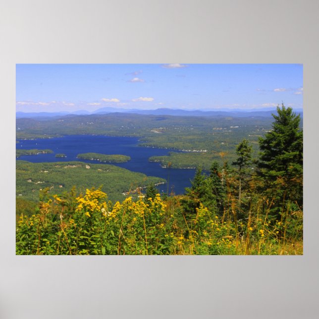 Poster Vue Sunapee du lac Mount Sunapee (Devant)