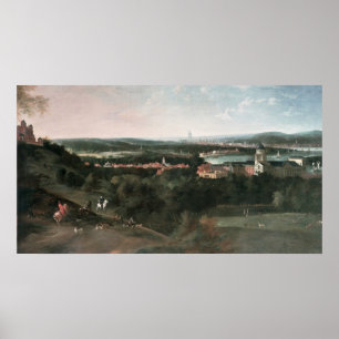 Poster Vue sur Greenwich Park en direction de Londres