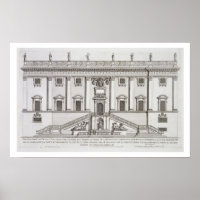 Vue sur la façade du Palazzo Senatorio sur la Piaz