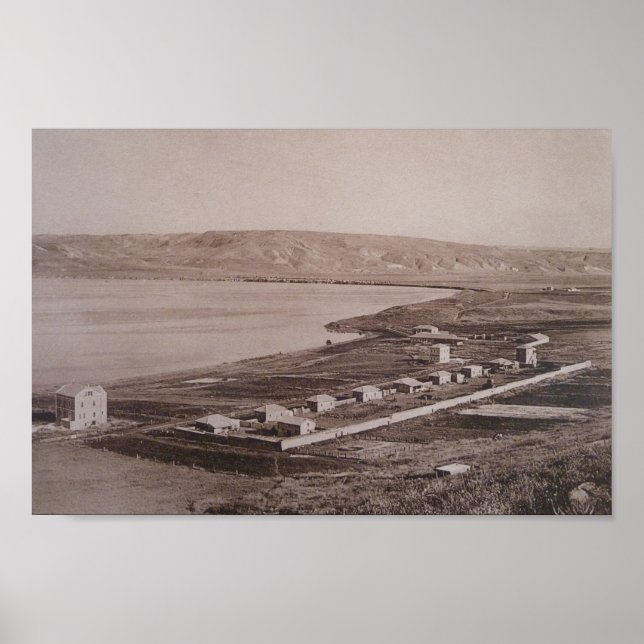 Poster Vue sur la mer de Galilée dans la terre sainte (Devant)