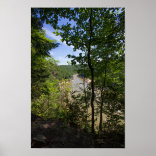 Poster Vue sur la rivière Cumberland, Kentucky