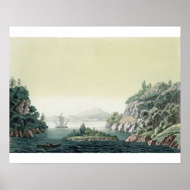 Poster Vue sur la rivière Potomac près du Mont Vernon (co (Devant)