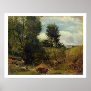 Poster Vue sur la rivière Sid, près de Sidmouth, c.1852