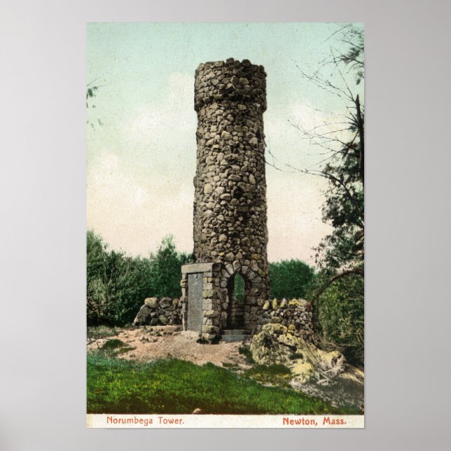 Poster Vue sur la tour de Norumbega (Devant)