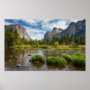 Poster Vue sur la vallée du parc national Yosemite
