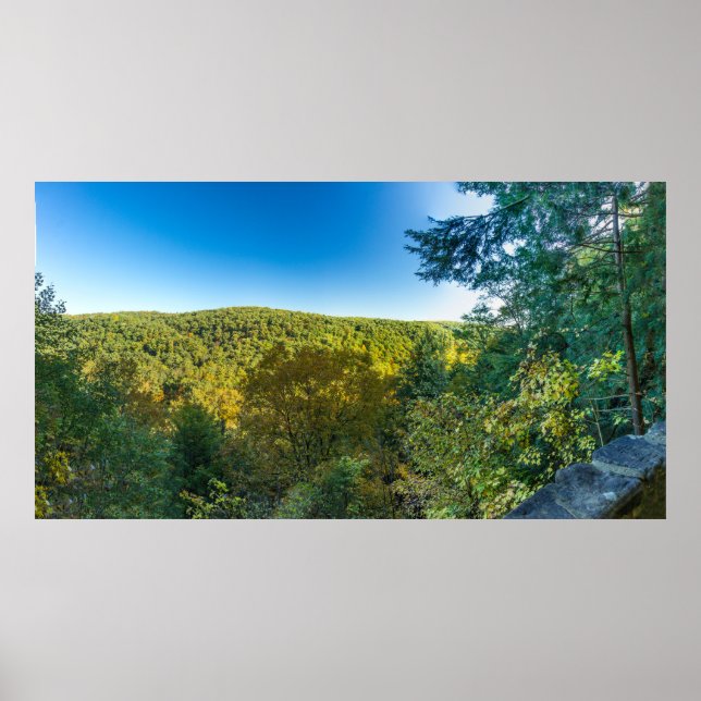 Poster Vue sur les gorges de Mohican, Mohican State Park, (Devant)