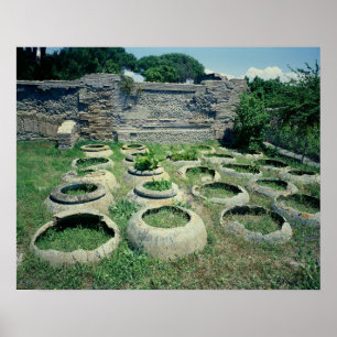 Poster Vue sur les magasins