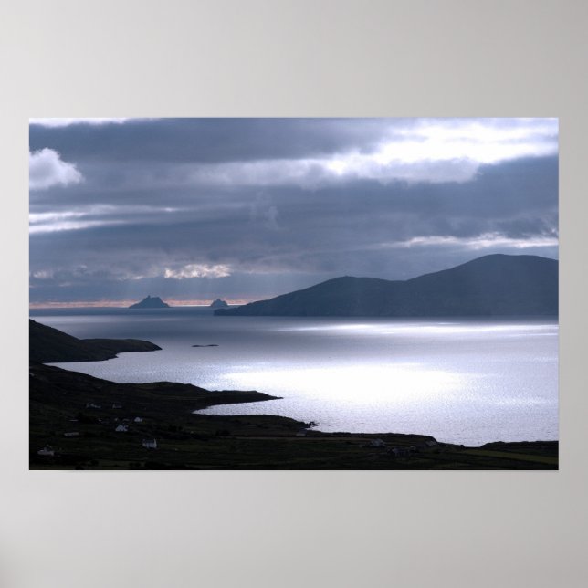 Poster vue sur les roches squelettiques (Devant)