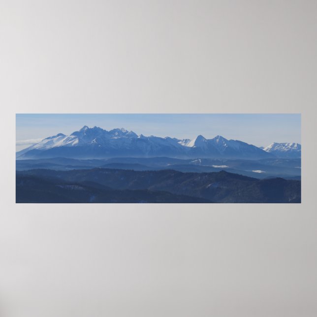 Poster Vue sur les Tatras (Devant)