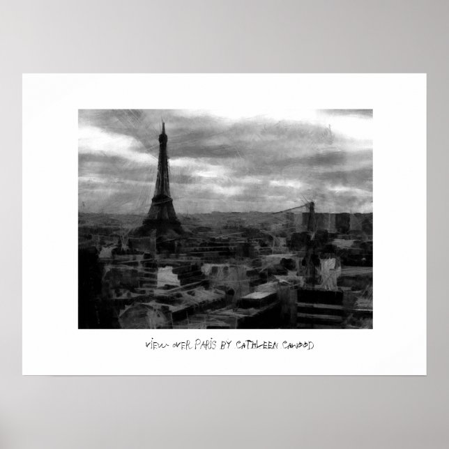 Poster Vue sur Paris (Devant)