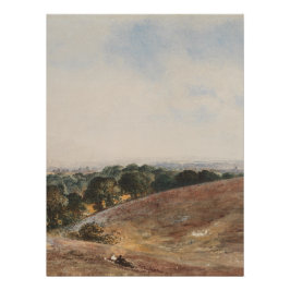 Poster Vue sur South Downs - John Martin