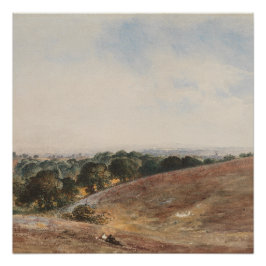 Poster Vue sur South Downs - John Martin