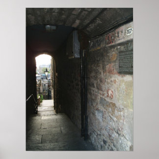 Poster vue sur une ruelle