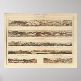 Poster Vues panoramiques de bâti Washington