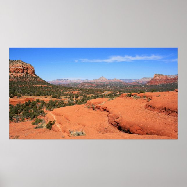 Poster Vues sur la vallée de Sedona (Devant)