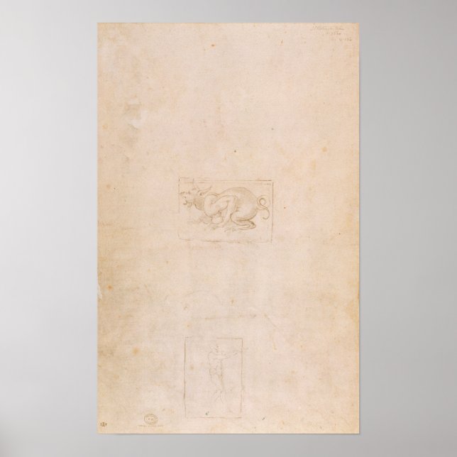 Poster W.54 Étude d'un dragon (Devant)