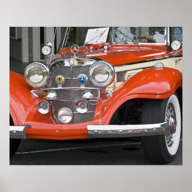 Poster WA, Seattle, automobile allemande classique. 2 (Devant)