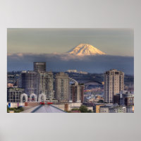 WA, Seattle, Mont Rainier de Kerry Park