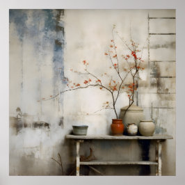 Poster Wabi Sabi Art japonais