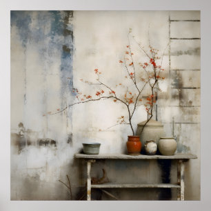 Poster Wabi Sabi Art japonais